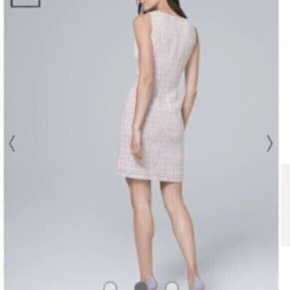 NWOT White House Black Market Petite Tweed A-Line Dress - Picture 2 of 3